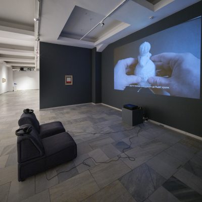 Installation view of Brieftopia, Three or More Fools at the Museum of Humour and Satire, Gabrovo
